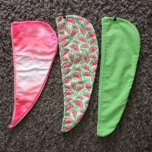 Studio Dry Microfiber Hair Towels, 3 Pack, New Without Tags